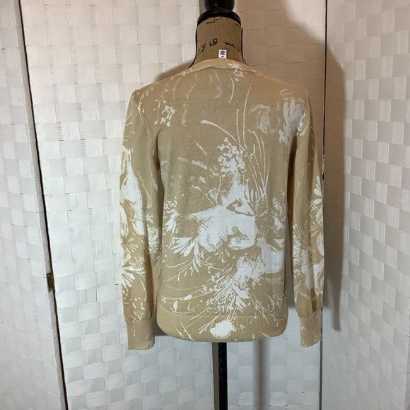 st. john's bay floral cardigan size medium - Picture 6 of 7